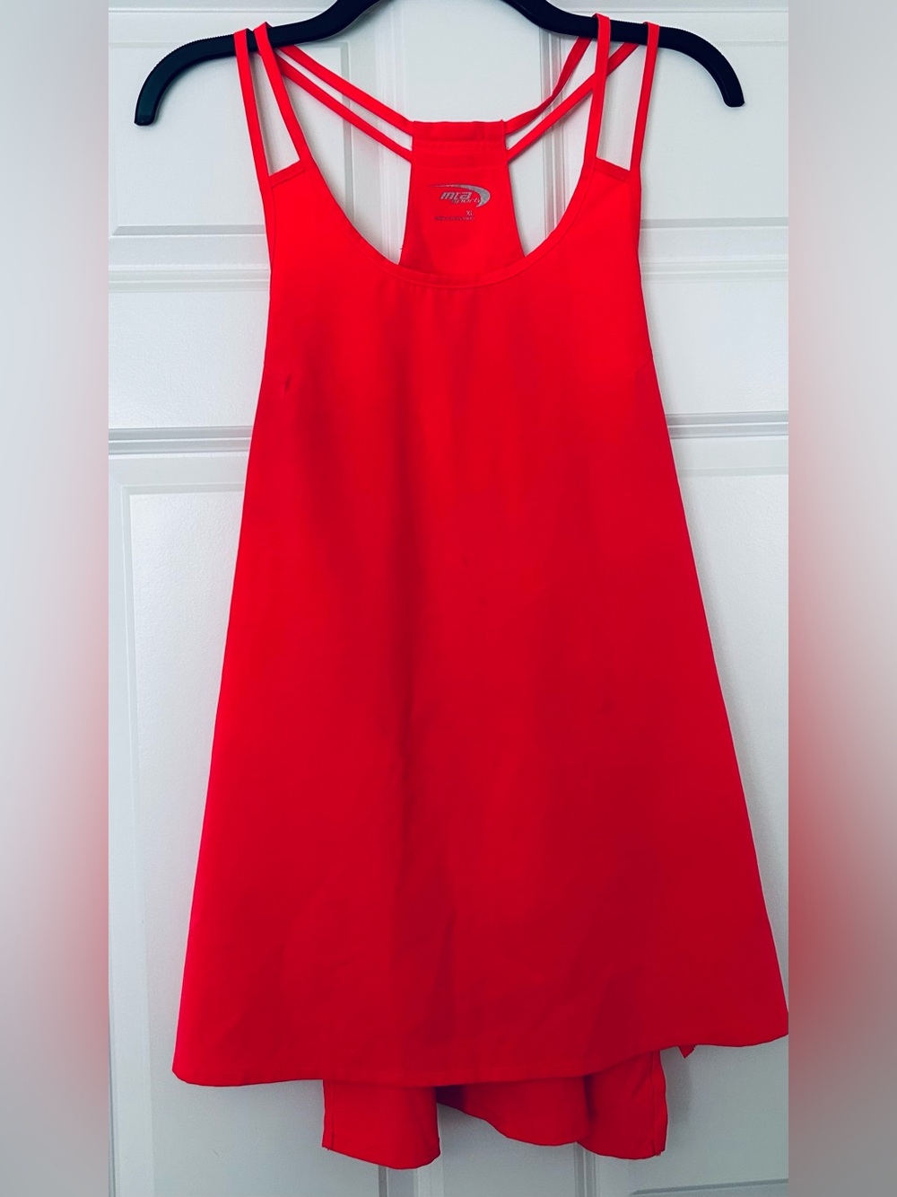 MTA Sport Red Double-Strap Athletic Tank